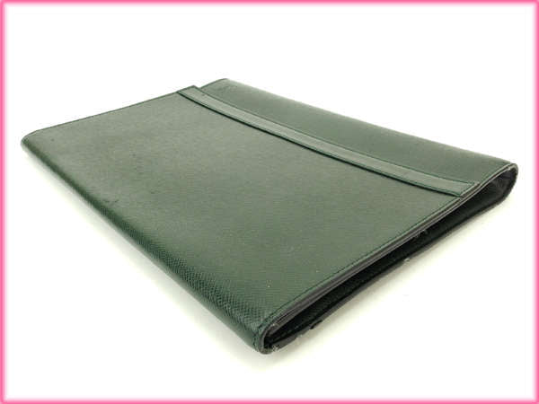 LOUIS VUITTON Clutch bag M51801 green Document case/paper case Pochette Envelope