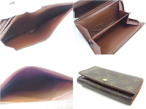 LOUIS VUITTON Long Wallet Purse M61730 Brown Portonebi Tresol