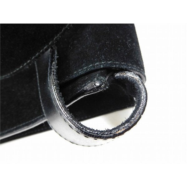 GUCCI Shoulder Bag black Suede