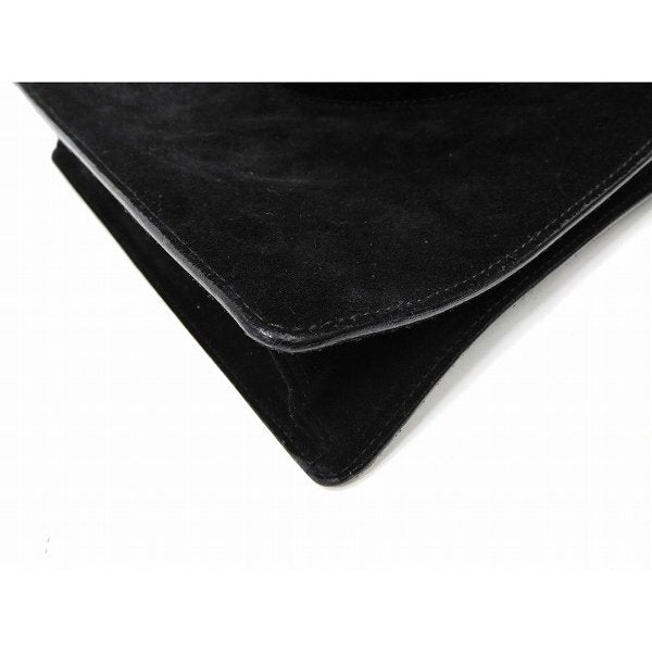 GUCCI Shoulder Bag black Suede