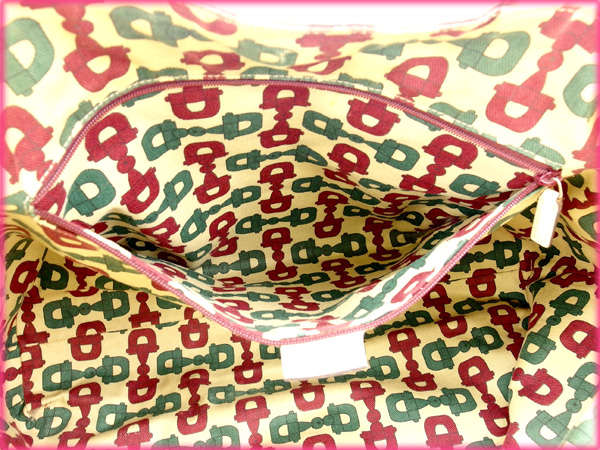 GUCCI Tote Bag leather white