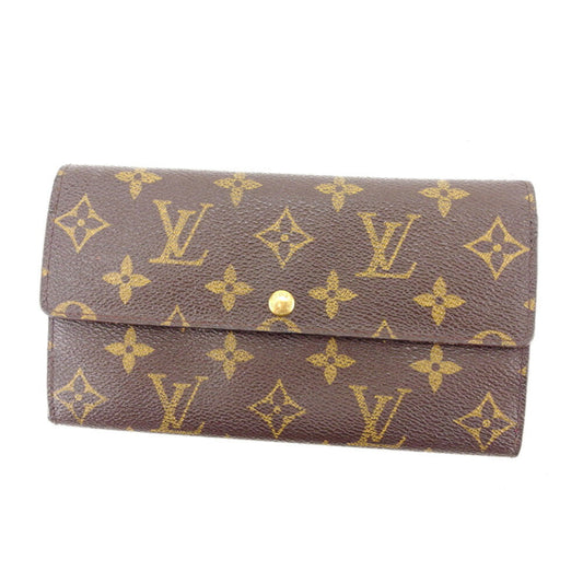 LOUIS VUITTON Long Wallet Purse M61725 Brown Pochette Porto Monécredi
