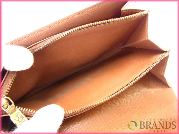 LOUIS VUITTON Long Wallet Purse M61725 Brown /Pochette Porte Monnaie Credit