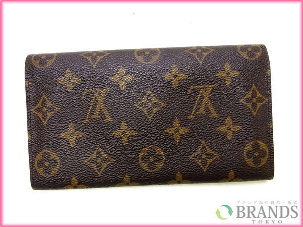 LOUIS VUITTON Long Wallet Purse M61725 Brown /Pochette Porte Monnaie Credit