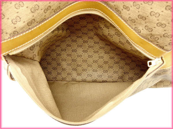 GUCCI Boston Duffel bag leather Beige x green x red vintage