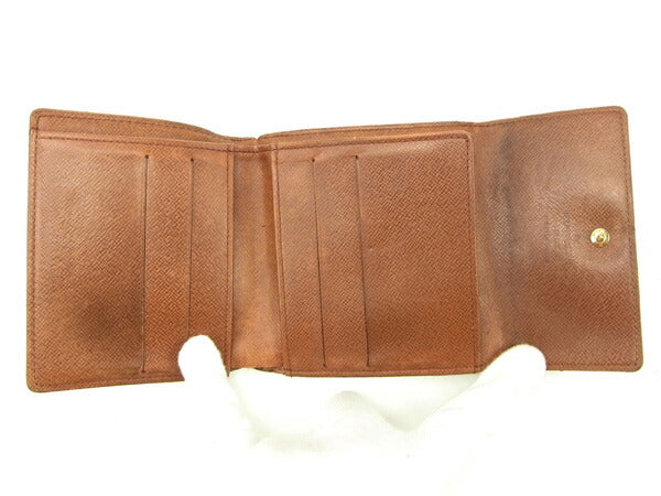 LOUIS VUITTON Bifold Wallet M61652 Brown Porte Monnaie Billets Cartes Credit