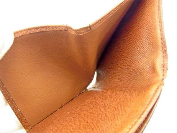 LOUIS VUITTON Bifold Wallet M61652 Brown Porte Monnaie Billets Cartes Credit