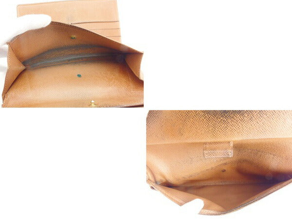 LOUIS VUITTON Long Wallet Purse M61215 Brown Porte Tresor International