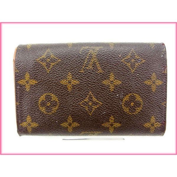LOUIS VUITTON Bifold Wallet M61730 Brown Portonebi Tresol