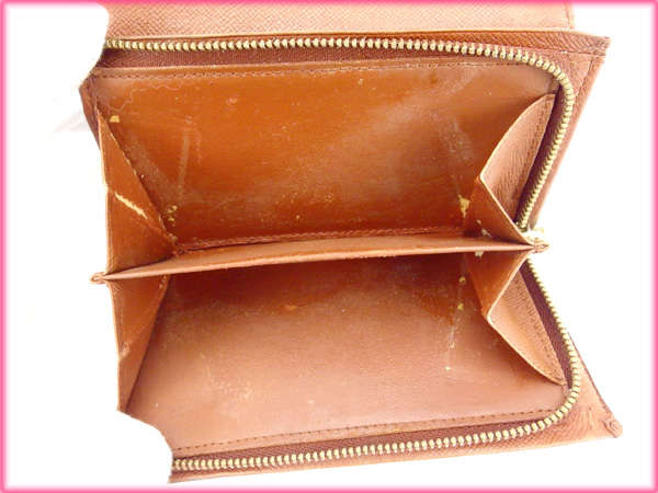 LOUIS VUITTON Long Wallet Purse M61730 leather Brown Portonebi Tresol