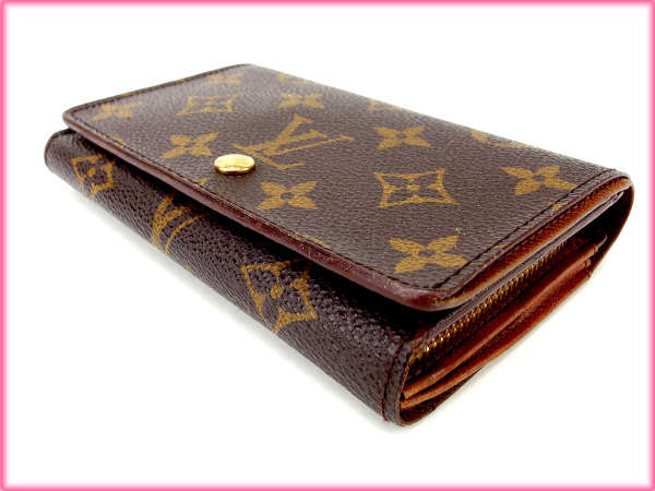 LOUIS VUITTON Bifold Wallet M61730 Brown Portonebi Tresol
