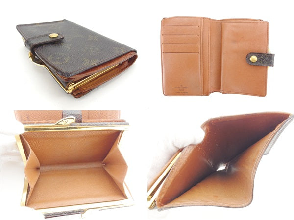LOUIS VUITTON Bifold Wallet M61663 Brown Portonevie Vienova