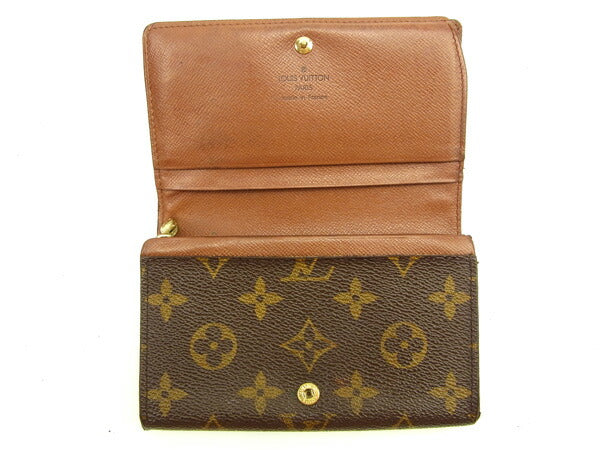 LOUIS VUITTON Long Wallet Purse M61730 Brown Portonebi Tresol