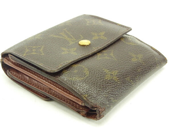 LOUIS VUITTON Bifold Wallet M61652 Brown Porte Monnaie Billets Cartes Credit
