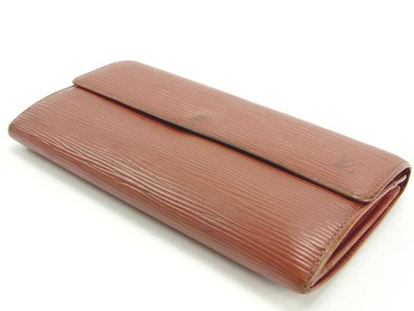 LOUIS VUITTON Long Wallet Purse M63573 Brown Pochette Porto Monécredi