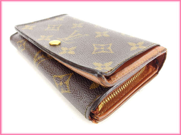 LOUIS VUITTON Long Wallet Purse M61730 Brown Portonebi Tresol