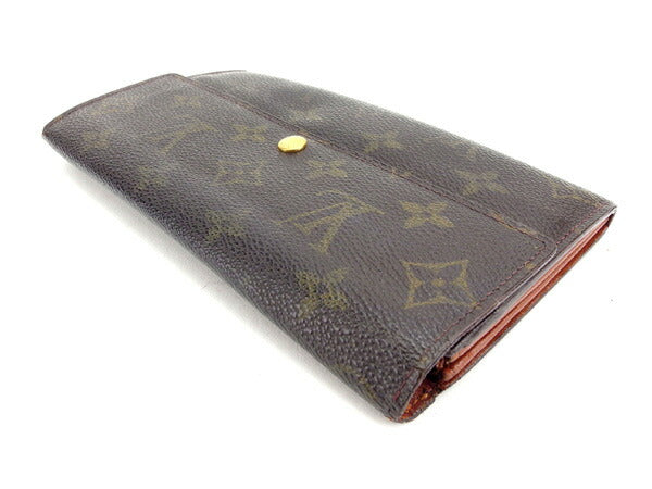 LOUIS VUITTON Long Wallet Purse Brown