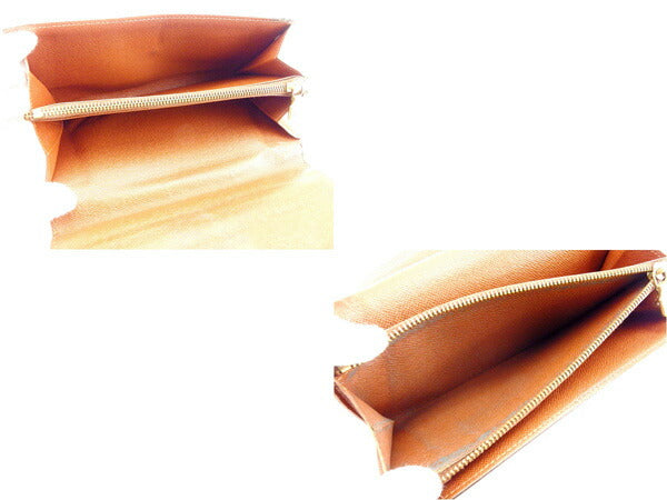 LOUIS VUITTON Long Wallet Purse Brown
