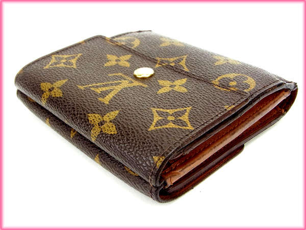 LOUIS VUITTON Bifold Wallet M61652 Brown Porte Monnaie Billets Cartes Credit