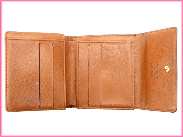 LOUIS VUITTON Bifold Wallet M61652 Brown Porte Monnaie Billets Cartes Credit