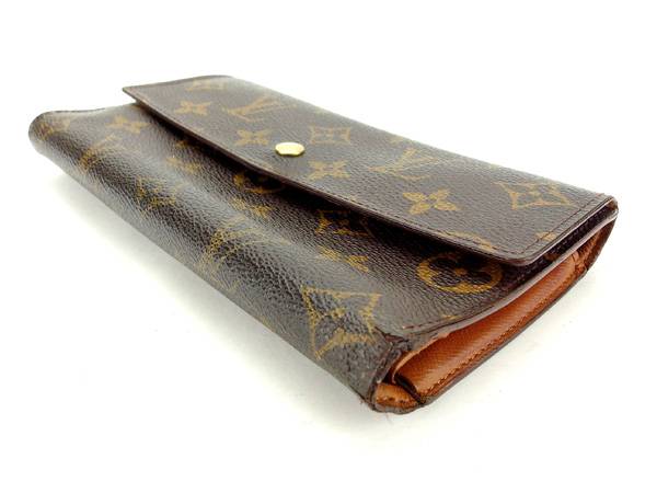 LOUIS VUITTON Tri-fold wallet M61215 Brown Porte Tresor International
