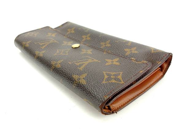 LOUIS VUITTON Tri-fold wallet M61215 Brown Porte Tresor International
