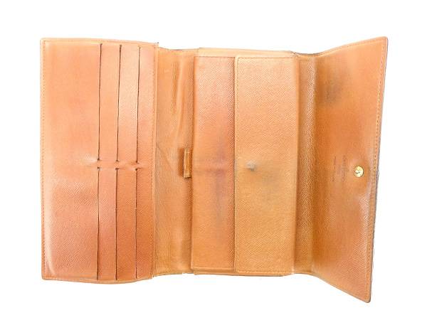 LOUIS VUITTON Tri-fold wallet M61215 Brown Porte Tresor International