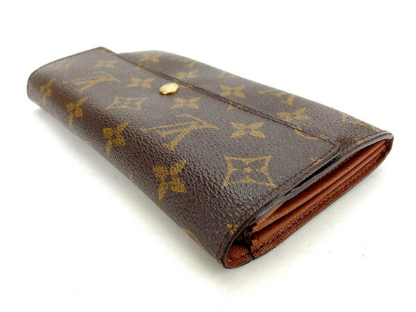 LOUIS VUITTON Long Wallet Purse M61725 Monogram canvas Brown Pochette Porto Monécredi