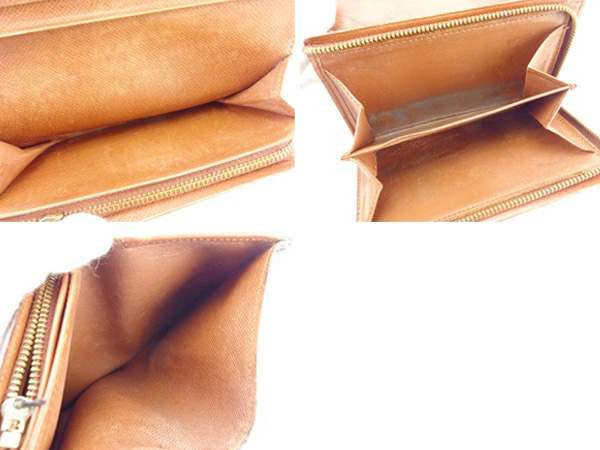 LOUIS VUITTON Long Wallet Purse M61730 PVCx leather Brown Portonebi Tresol