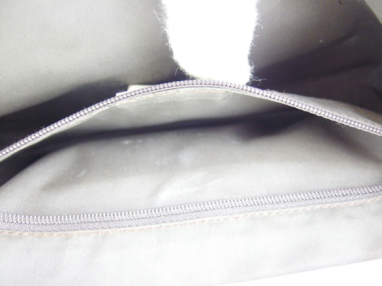 GUCCI Shoulder Bag Beige Brown White Silver