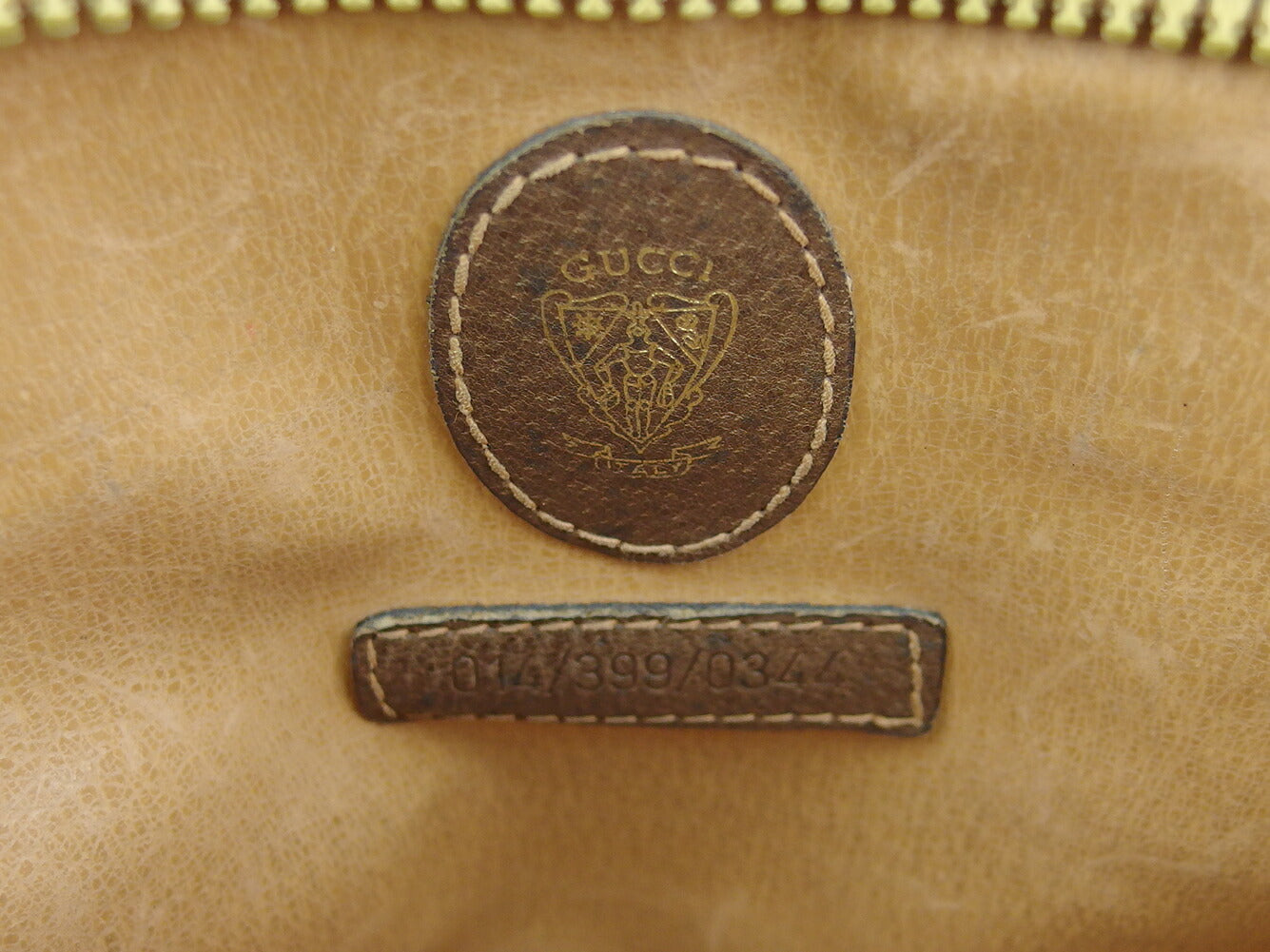 GUCCI Clutch bag Brown Silver Gold Old Gucci