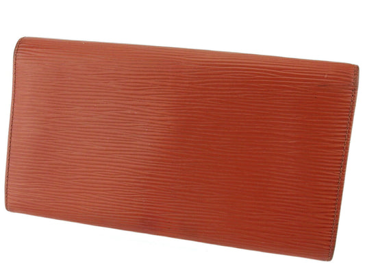 LOUIS VUITTON Long Wallet Purse M63573 Brown gold Pochette Porto Monécredi