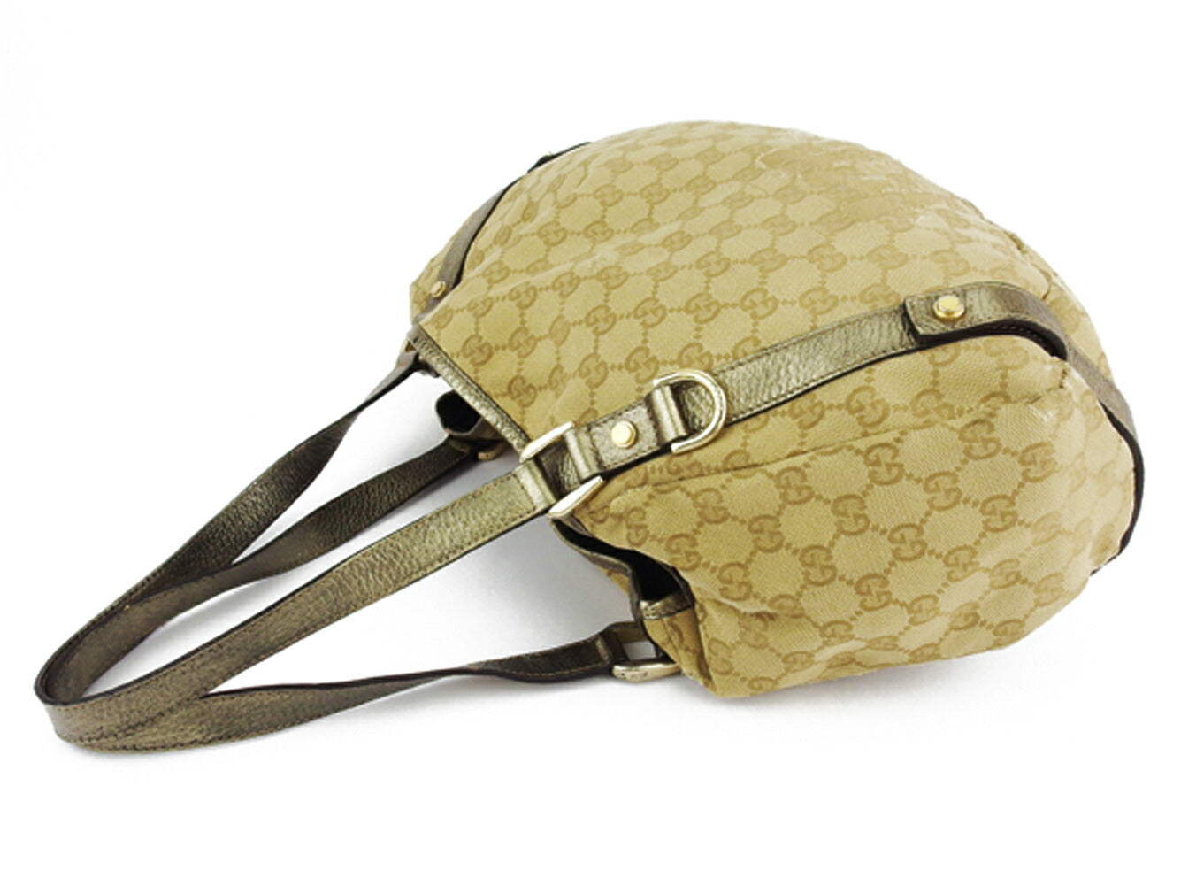 GUCCI Tote Bag 130736 Beige Gold type
