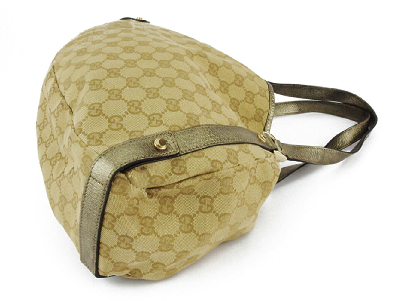 GUCCI Tote Bag 130736 Beige Gold type