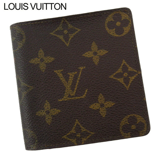 LOUIS VUITTON Bill Compartment M60905 Brown beige Porte Billets cult blue