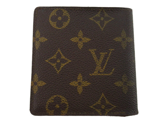 LOUIS VUITTON Bill Compartment M60905 Brown beige Porte Billets cult blue