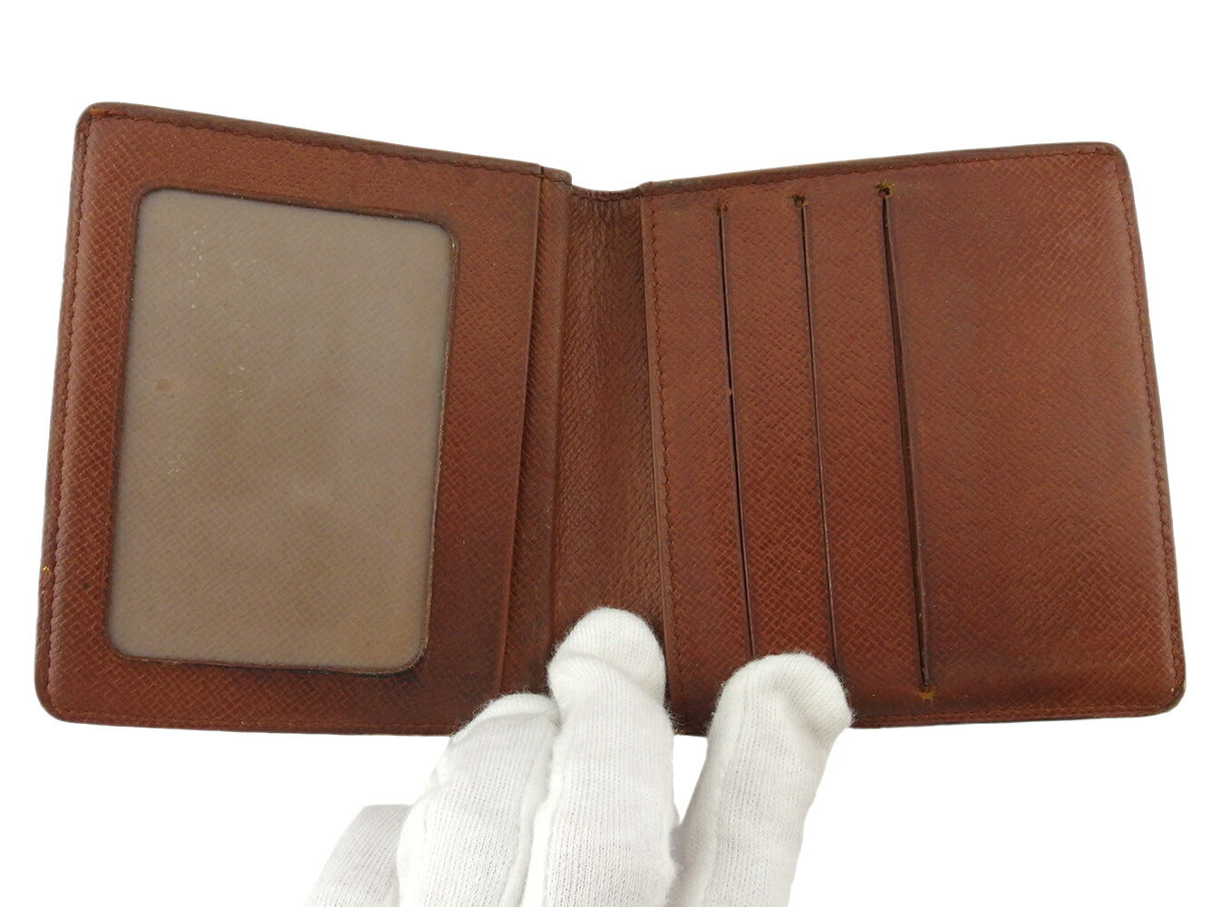 LOUIS VUITTON Bill Compartment M60905 Brown beige Porte Billets cult blue