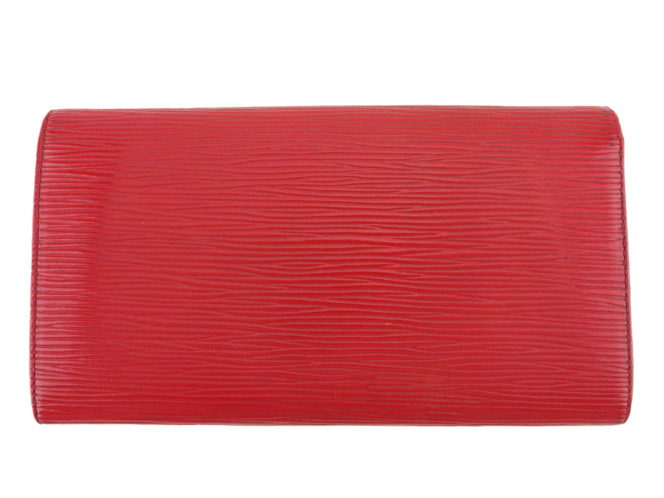 LOUIS VUITTON Long Wallet Purse M63577 Red gold Pochette Porto Monécredi