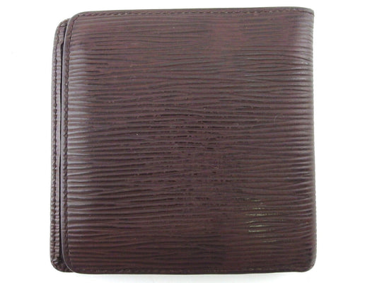 LOUIS VUITTON Bifold Wallet M6354D Brown Porte Billets Cartes Crdit Monet