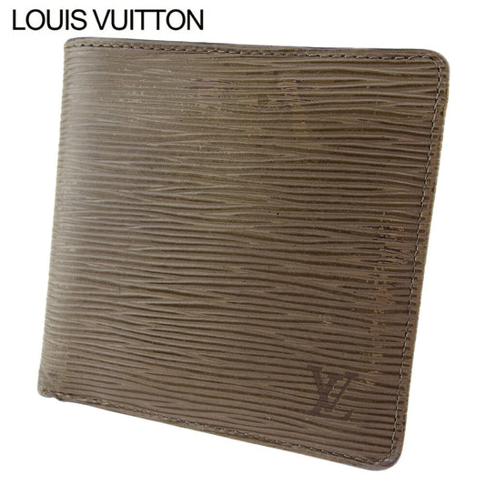LOUIS VUITTON Bifold Wallet Gray gray Porte Billets Cartes Crdit Monet