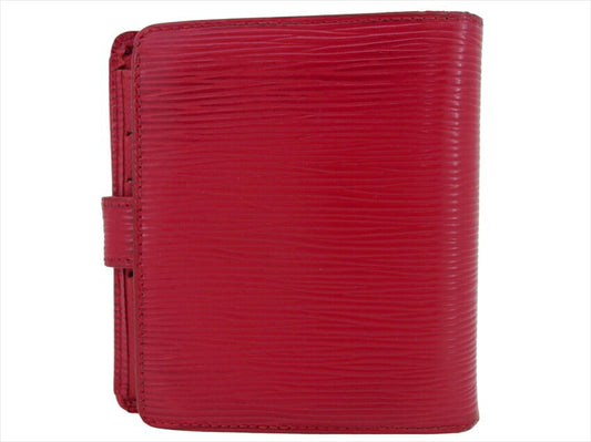 LOUIS VUITTON Bifold Wallet M63557 Red Porte Billets Compact