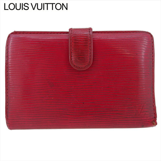 LOUIS VUITTON Bifold Wallet M63247 Red gold Portonevie Vienova