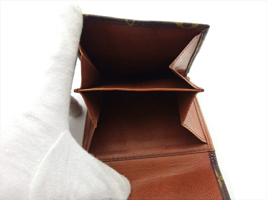 LOUIS VUITTON Bifold Wallet M61660 Brown beige Portonebi (old type)
