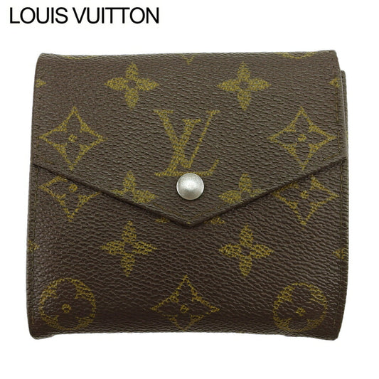 LOUIS VUITTON Bifold Wallet Dark brown brown