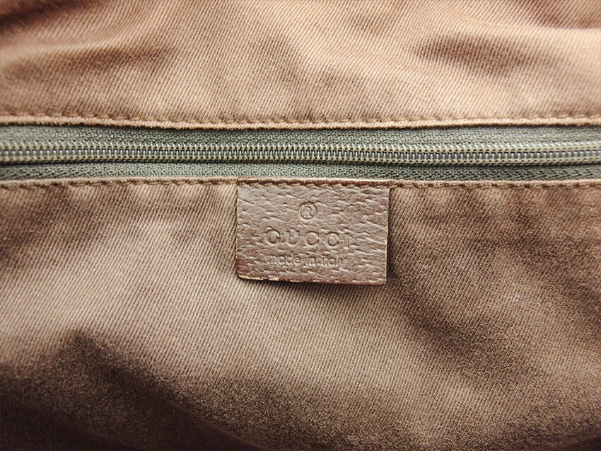 GUCCI Tote Bag 113017 Beige x brown GG pattern
