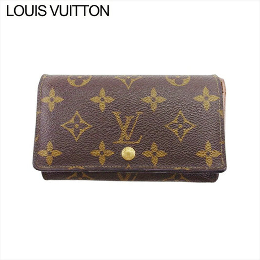 LOUIS VUITTON Bifold Wallet M61730 Brown Portonebi Tresol