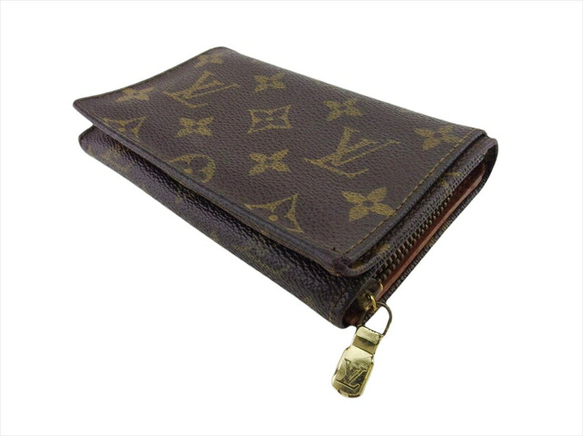 LOUIS VUITTON Long Wallet Purse M61730 Monogram canvas Brown beige Porte Monnaie-Viet-Trésors (old)