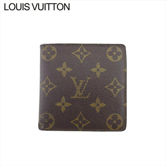 LOUIS VUITTON Bifold Wallet M61665 Brown beige Porte Billets Cartes Crdit Monet