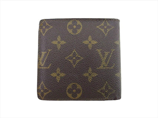 LOUIS VUITTON Bifold Wallet M61665 Brown beige Porte Billets Cartes Crdit Monet