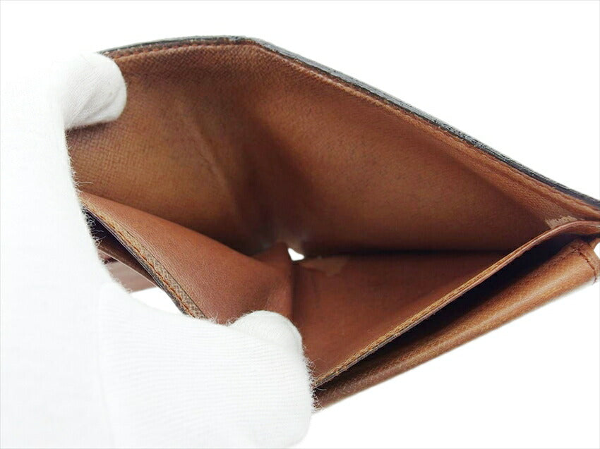 LOUIS VUITTON Bifold Wallet M61665 Brown beige Porte Billets Cartes Crdit Monet